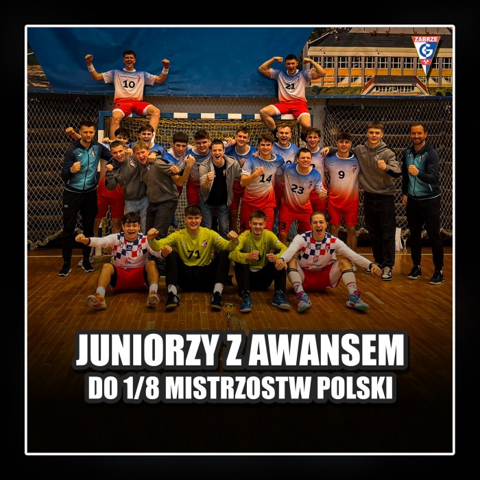 Juniorzy SPR Górnik Zabrze awansowali do 1/8 Mistrzostw Polski