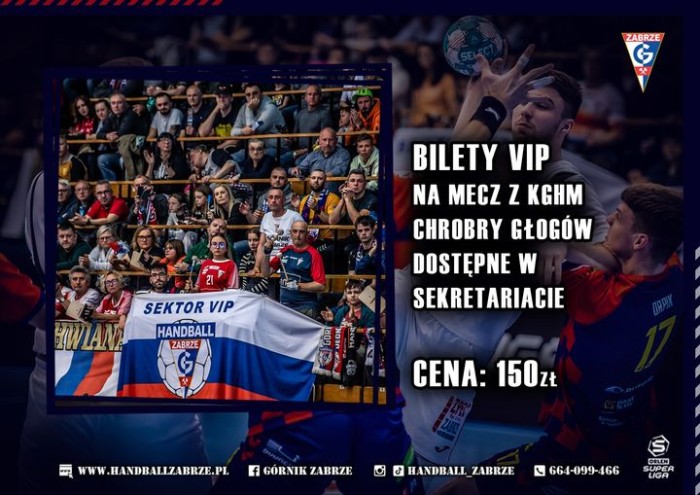Bilety VIP na mecz z KGHM Chrobrym Głogów dostępne!