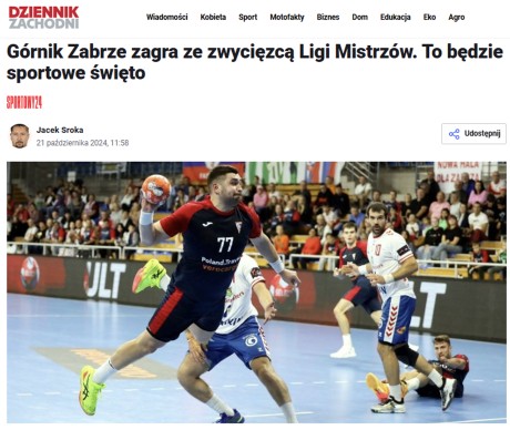 Górnik Zabrze zagra ze zwycięzcą Ligi Mistrzów. To będzie sportowe święto