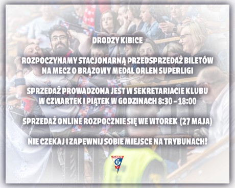 Przedsprzedaż biletów na mecz w Zabrzu już trwa!