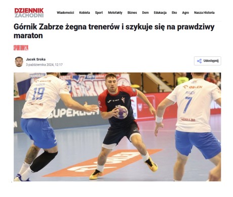 Górnik Zabrze żegna trenerów i szykuje się na prawdziwy maraton